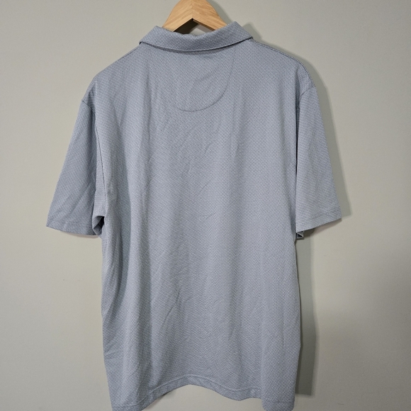 PGA Tour Men's Large Gray Polyester Polo Golf Shirt - Picture 3 of 13
